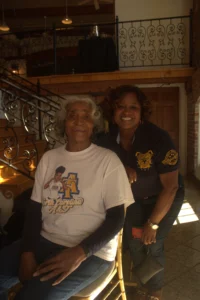 Two women wore T-shirts.